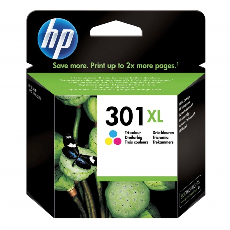 Pack HP Imprimante Envy 5530 + 2 cartouches d'encre noire HP301